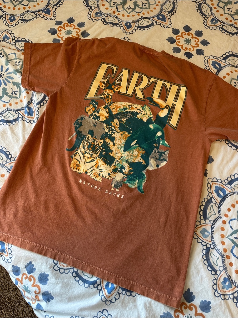 Nature Backs Bio Earth Day 2026 Comfort Colors t-shirt size Large